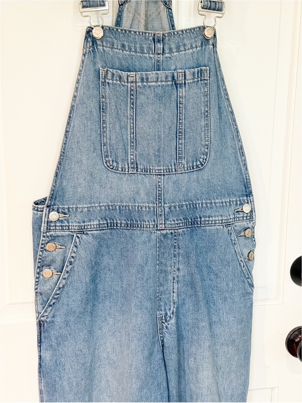 Gap Classic Denim Overalls in Medium Blue M - Picture 5 of 10